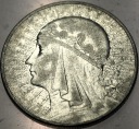 10 zł złotych 1933 Głowa Kobiety Polonia Jadwiga Babka SREBRO