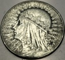 5 zł złotych 1932 Głowa Kobiety Polonia Jadwiga Babka SREBRO