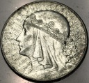 10 zł złotych 1932 Głowa Kobiety Polonia Jadwiga Babka SREBRO