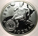 5 zł złotych 2013 Warta Poznań Polskie Kluby Piłkarskie SREBRO