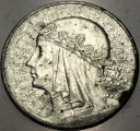 10 zł złotych 1933 Głowa Kobiety Polonia Jadwiga Babka SREBRO