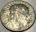 5 zł złotych 1933 Głowa Kobiety Polonia Jadwiga Babka SREBRO