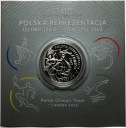 10 zł złotych 2012 Londyn Polska Reprezentacja Olimpijska SREBRO
