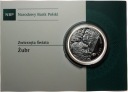 20 zł złotych 2013 ŻUBR Zwierzęta Świata SREBRO