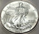 USA 1 dolar dollar 2007 American Silver Eagle uncja 1 oz SREBRO