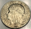 5 zł złotych 1933 Głowa Kobiety Polonia Jadwiga Babka SREBRO