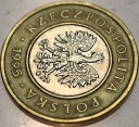 DESTRUKT 2 zł złote 1995 SKRĘTKA 90 stopni
