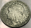 5 zł złotych 1933 Głowa Kobiety Polonia Jadwiga Babka SREBRO