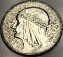 10 zł złotych 1933 Głowa Kobiety Polonia Jadwiga Babka SREBRO (nr 1)