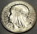 10 zł złotych 1933 Głowa Kobiety Polonia Jadwiga Babka SREBRO (nr 2)