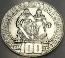 100 zł złotych 1966 Mieszko Dąbrówka Tysiąclecie Państwa Polskiego SREBRO