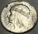 10 zł złotych 1933 Głowa Kobiety Polonia Jadwiga Babka SREBRO