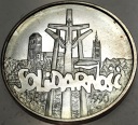 100000 zł złotych 1990 Solidarność TYP A uncja 1 oz SREBRO