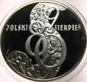 10 zł złotych 2010 Polski Sierpień 1980 Solidarność SREBRO
