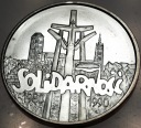 100000 zł złotych 1990 Solidarność TYP A uncja 1 oz SREBRO