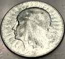 5 zł złotych 1933 Głowa Kobiety Polonia Jadwiga Babka SREBRO