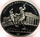 10 zł złotych 2004 ATENY Igrzyska Olimpiady szermierka SREBRO