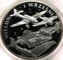 10 zł złotych 2009 Wieluń 1 września 1939 SREBRO