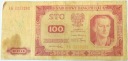 1948 100 zł sto złotych seria IK banknot