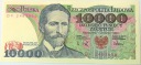 1988 10000 zł dziesięć tysięcy złotych Wyspiański banknot Seria DF