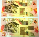 PWPW 2 x AUTUMN Jesień 5 Five Falls banknoty testowe (nr 2)