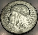 10 zł złotych 1932 Głowa Kobiety Polonia Jadwiga Babka SREBRO (nr 1)