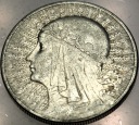 10 zł złotych 1932 Głowa Kobiety Polonia Jadwiga Babka SREBRO (nr 2)
