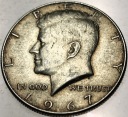 USA 1/2 dolara Half Dollar 1967 KENNEDY John F JFK SREBRO