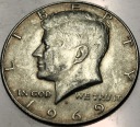 USA 1 2 dolara Half Dollar 1969 KENNEDY John F JFK SREBRO