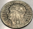 5 zł złotych 1933 Głowa Kobiety Polonia Jadwiga Babka SREBRO