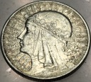 10 zł złotych 1932 Głowa Kobiety Polonia Jadwiga Babka SREBRO