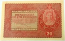 1919 20 dwadzieścia Marek Polskich II Seria CA banknot