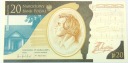 2009 20 zł złotych Fryderyk CHOPIN Szopen banknot kolekcjonerski NBP (nr 1)