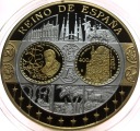 Wspólna Waluta Euro HISZPANIA Reino De Espana 40 mm SREBRO