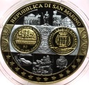 Wspólna Waluta Euro SAN MARINO Republica di San Marino 40 mm SREBRO