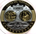 Wspólna Waluta Euro WATYKAN Citta Del Vaticano 40 mm SREBRO