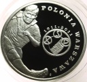 5 zł złotych 2011 Polonia Warszawa Polskie Kluby Piłkarskie SREBRO