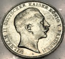 Niemcy 3 marki 1909 A Prusy Wilhelm II SREBRO