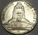 Niemcy 3 marki mark 1913 E 100 lat bitwy pod Lipskiem pomnik SREBRO