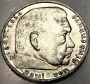 Niemcy 5 marek 1939 A Hindenburg SREBRO
