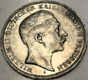 Niemcy 3 marki 1908 A Prusy Wilhelm II SREBRO