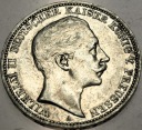 Niemcy 3 marki 1909 A Prusy Wilhelm II SREBRO