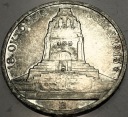 Niemcy 3 marki mark 1913 E 100 lat bitwy pod Lipskiem pomnik SREBRO