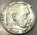 Niemcy 2 marki 1939 A Hindenburg SREBRO