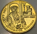 2 zł złote 1999 Jan Łaski Reformator Kościoła