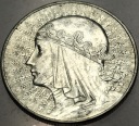 10 zł złotych 1933 Głowa Kobiety Polonia Jadwiga Babka SREBRO
