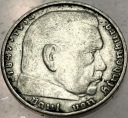 Niemcy 2 marki 1938 B Hindenburg SREBRO