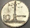10 zł złotych 1966 MAŁA Kolumna Zygmunta Warszawa