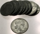 LOT zestaw 10 x 2 zł złote Głowa Kobiety Polonia Jadwiga Babka SREBRO