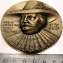 Medal MAŁY 1987 Bitwa Pod Oliwą 1627 admirał Arend Dickmann PTAiN BRĄZ